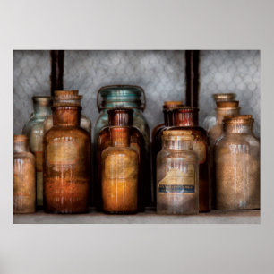 Affiche Chimiste - Produits chimiques divers