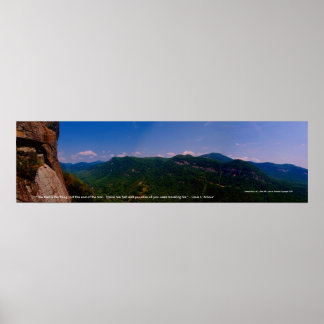 Affiche chimneyrock pano a quitté, "Le sentier est la chos