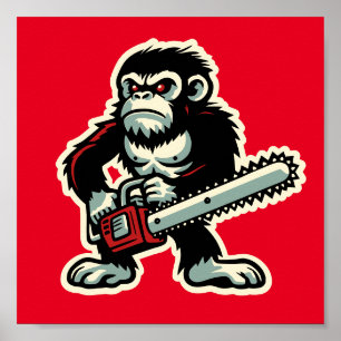 Affiche Chimp de scie