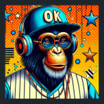 AFFICHE CHIMP POP-ART 8<br><div class="desc">Le chimpanzé (Pan troglodytes), aussi connu sous le nom de chimpanzé, est une espèce de grand singe originaire des forêts et des savanes d'Afrique tropicale. Elle a quatre sous-espèces confirmées et une cinquième proposée. Lorsque son proche parent le bonobo était plus communément appelé le chimpanzé pygmée, cette espèce était souvent...</div>