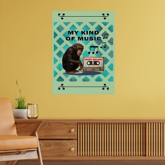 Affiche chimpanzé (Salon 2)