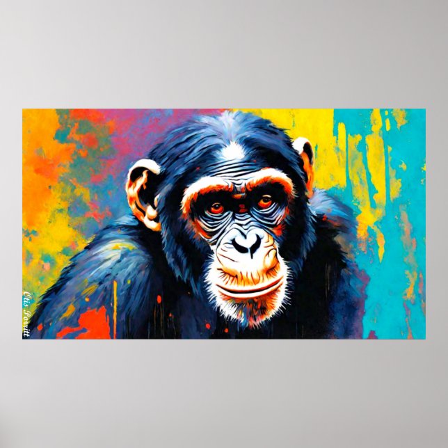 Affiche Chimpanzé oriental (Devant)