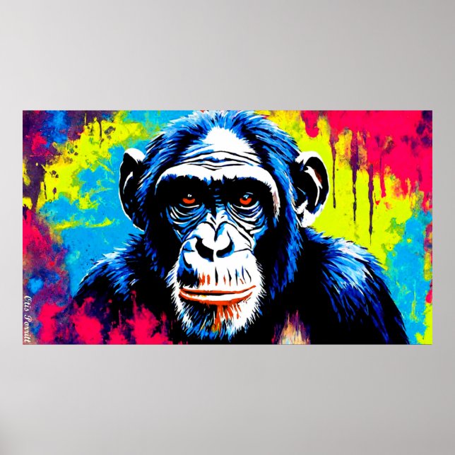 AFFICHE CHIMPANZEE (Devant)
