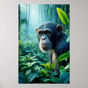 AFFICHE CHIMPANZEE 2