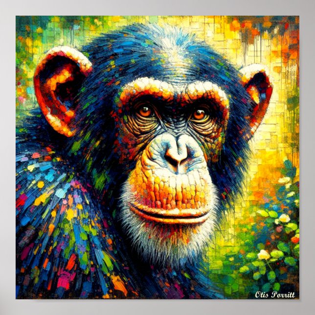 AFFICHE CHIMPANZEE COMMUN (Devant)