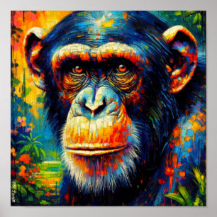 AFFICHE CHIMPANZEE COMMUN 10