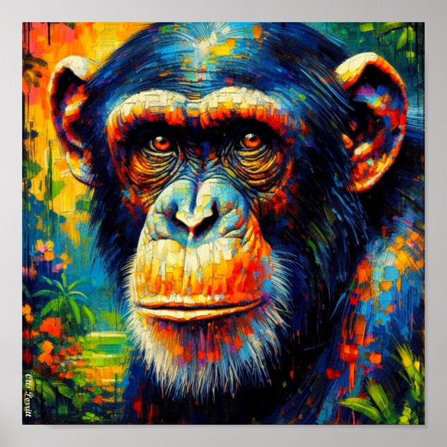 AFFICHE CHIMPANZEE COMMUN 10 (Devant)