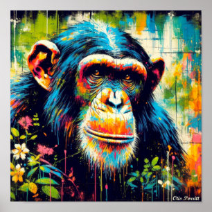 AFFICHE CHIMPANZEE COMMUN 5