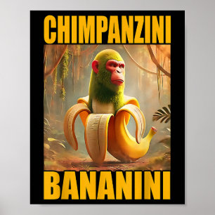 Affiche Chimpanzini Bananini Italien Brainrot Meme Boys, G