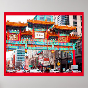 Affiche Chinatown à Washington DC.