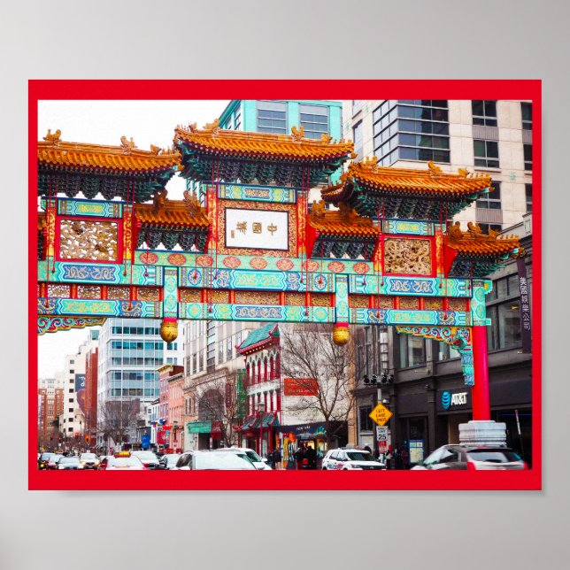 Affiche Chinatown à Washington DC. (Devant)