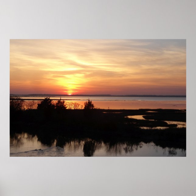 Affiche Chincoteague Sunset II Virginia Paysage (Devant)
