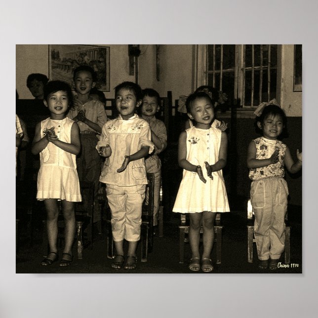 Affiche Chine Ancienne Changsha garde d'enfants (Devant)