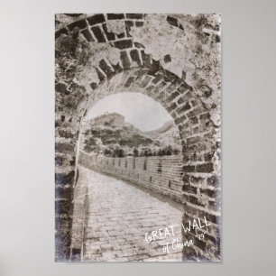 Affiche Chine ancienne La Grande Muraille Désir de défense