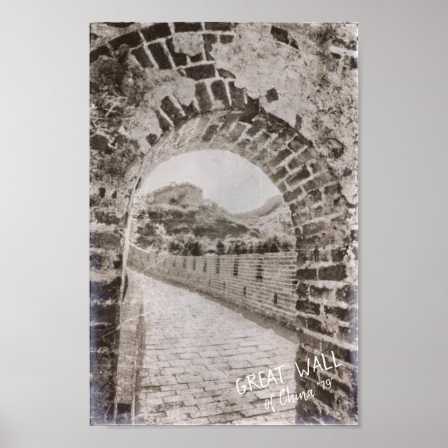 Affiche Chine ancienne La Grande Muraille Désir de défense (Devant)