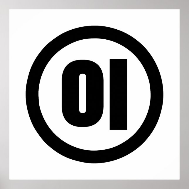 Affiche Chine coréenne Numéro 2 Deux 이 (Devant)