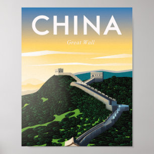 Affiche Chine Grande Muraille de Chine