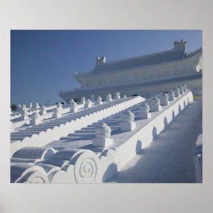 Affiche CHINE, province du Heilongjiang, Haerbin (Harbin).