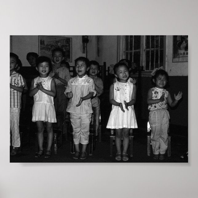 Affiche Chine vintage Changsha garderie (Devant)