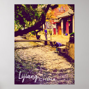 Affiche Chine : Voyage dans la province de Lijiang Yunnan