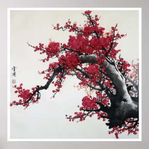 Affiche Chinese Cherry Blossom