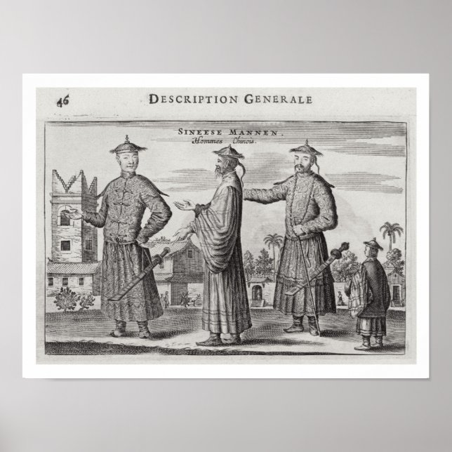 Affiche Chinese Men, une description générale d'un compte (Devant)