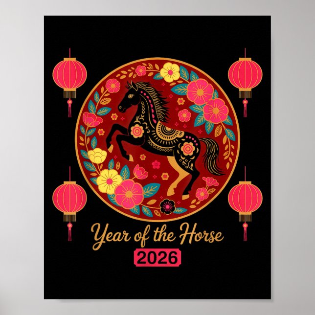 Affiche Chinese New Year 2026 Year Of-the Horse  (Devant)