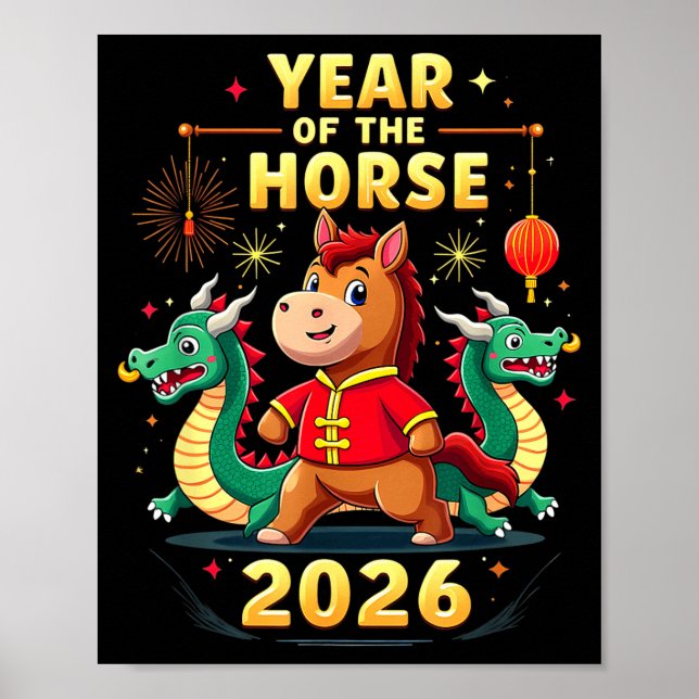 Affiche Chinese New Year 2026 Year Of The Horse  (Devant)
