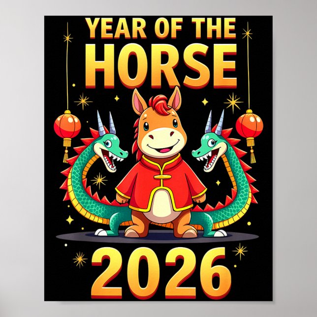 Affiche Chinese New Year 2026 Year Of The Horse  (Devant)