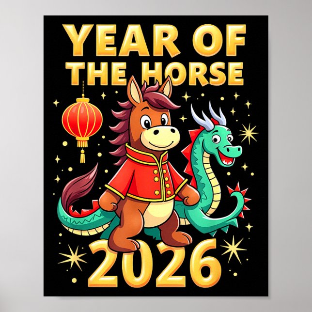 Affiche Chinese New Year 2026 Year Of The Horse  (Devant)
