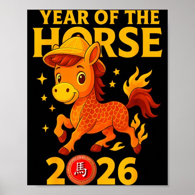 Affiche Chinese New Year 2026 Year Of The Horse  (Devant)