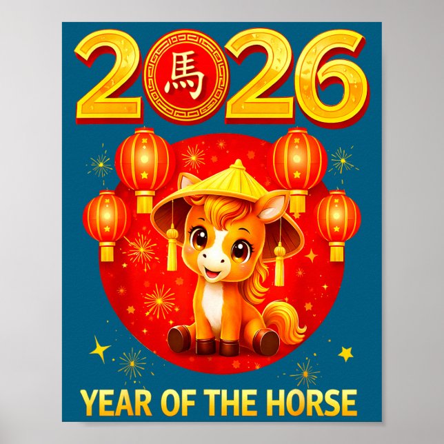 Affiche Chinese New Year 2026 Year Of The Horse  (Devant)