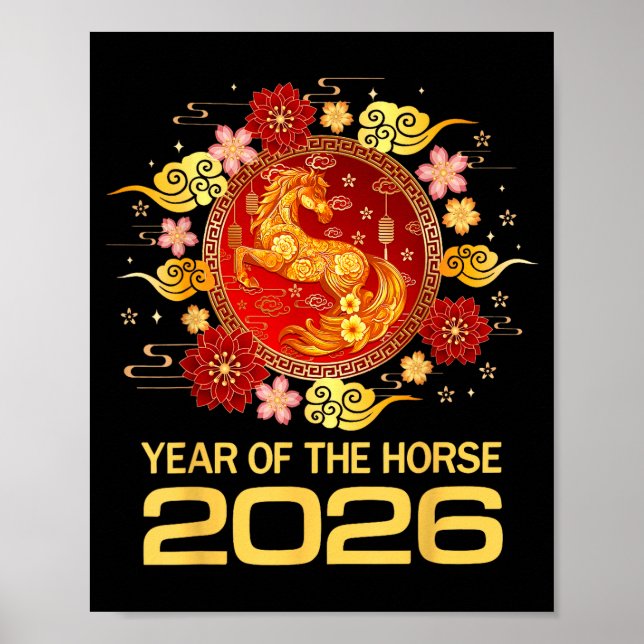 Affiche Chinese New Year 2026 Year Of The Horse  (Devant)