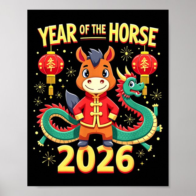 Affiche Chinese New Year 2026 Year Of The Horse  (Devant)