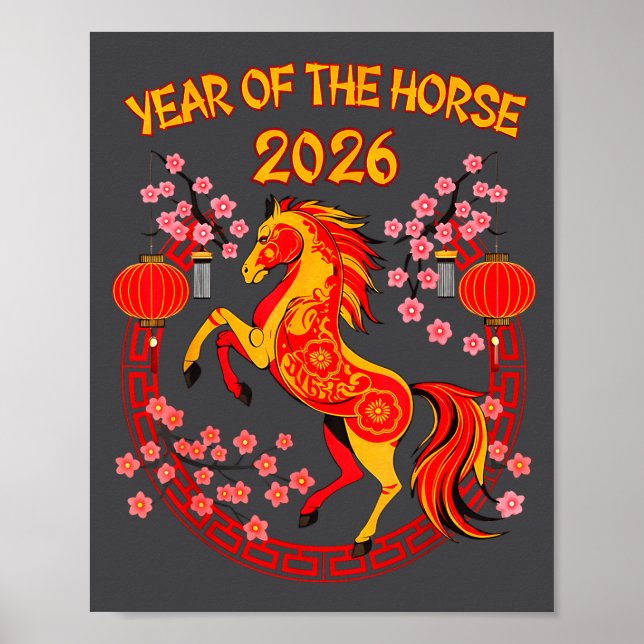 Affiche Chinese New Year 2026 Year Of The Horse  (Devant)