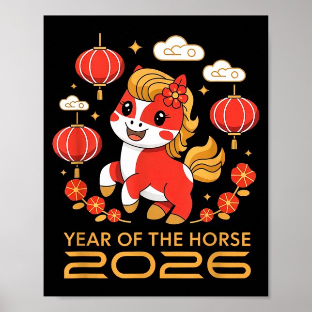 Affiche Chinese New Year 2026 Year Of The Horse 2026 Women (Devant)