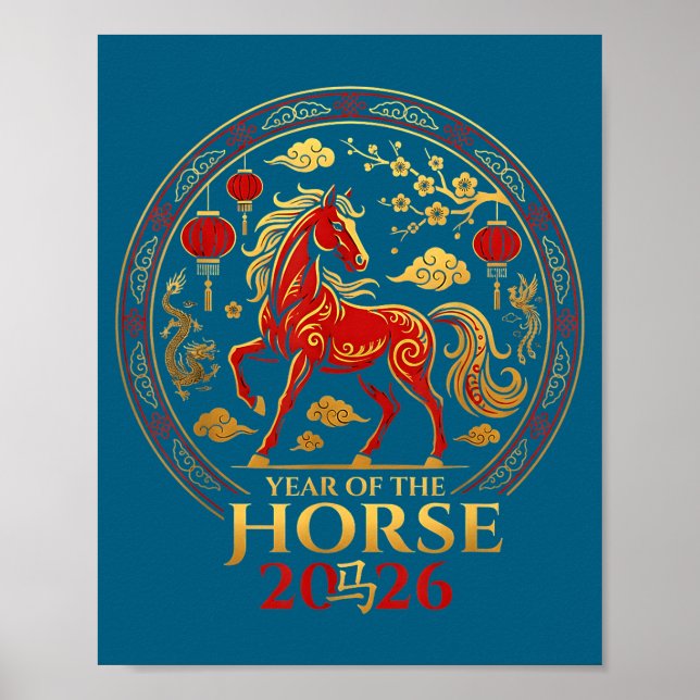 Affiche Chinese New Year 2026 Year Of The Horse 4  (Devant)