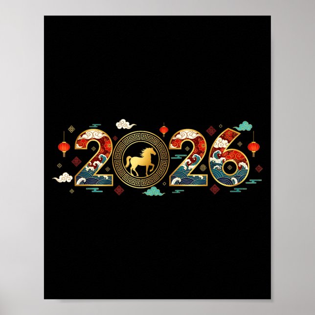 Affiche Chinese New Year 2026 Year Of The Horse 9  (Devant)