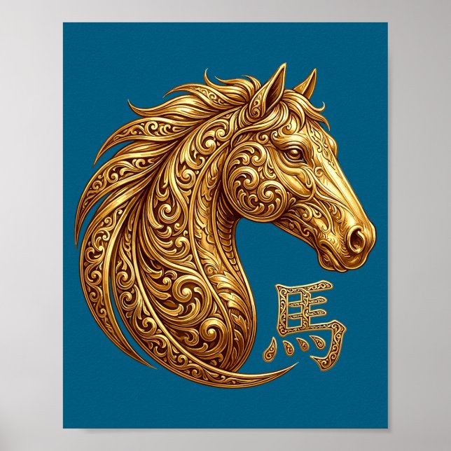 Affiche Chinese New Year 2026 Year Of The Horse Lunar New  (Devant)