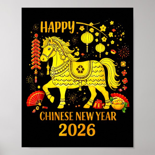 Affiche Chinese New Year Clothing Year Of The Horse 2026  (Devant)