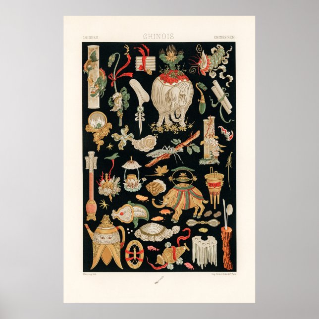 Affiche Chinese Pattern (Devant)