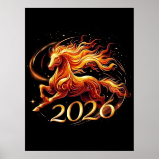 Affiche Chinese Year of Horse 2026 Celebrations