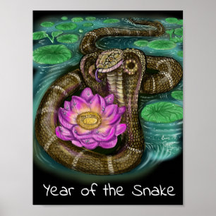 Affiche Chinese Zodiac Year of the Snake