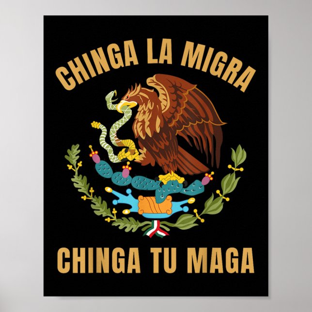 Affiche Chinga La Migra Chinga Tu droit de l'immigrant mex (Devant)