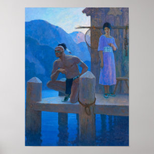 Affiche Chingachgook par Newell Convers Wyeth