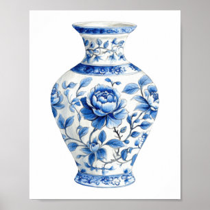 Affiche Chinoiserie Aquarelle Jar