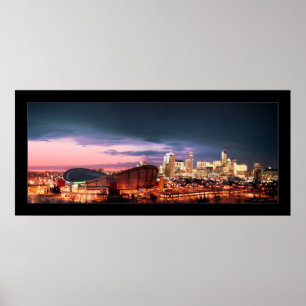 Affiche Chinook et coucher du soleil de Calgary