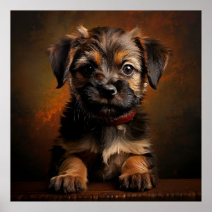 Affiche Chiot Border Terrier