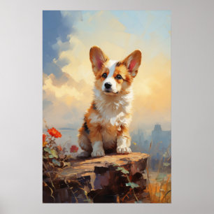 Affiche Chiot de Pembroke Welsh Corgi