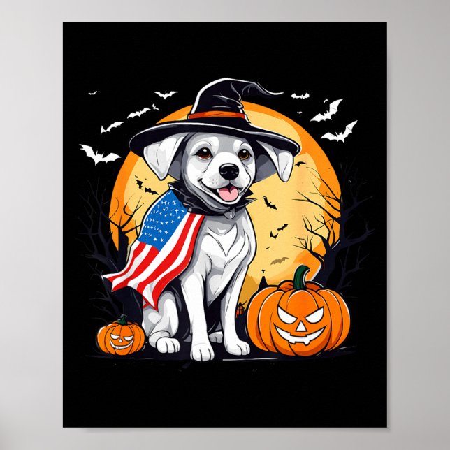 Affiche chiot Halloween  (Devant)